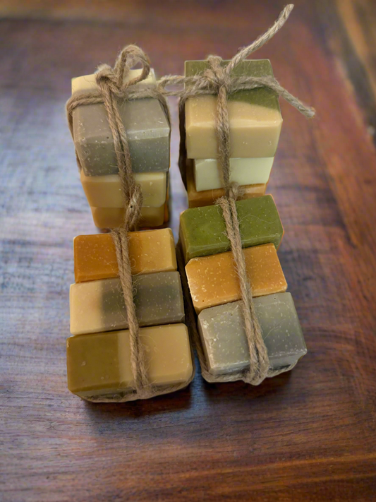 🌿 Mini Soap Bundle – 3 Half-Size Bars