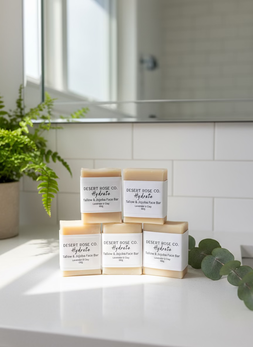 Natural Tallow Face Wash Bar