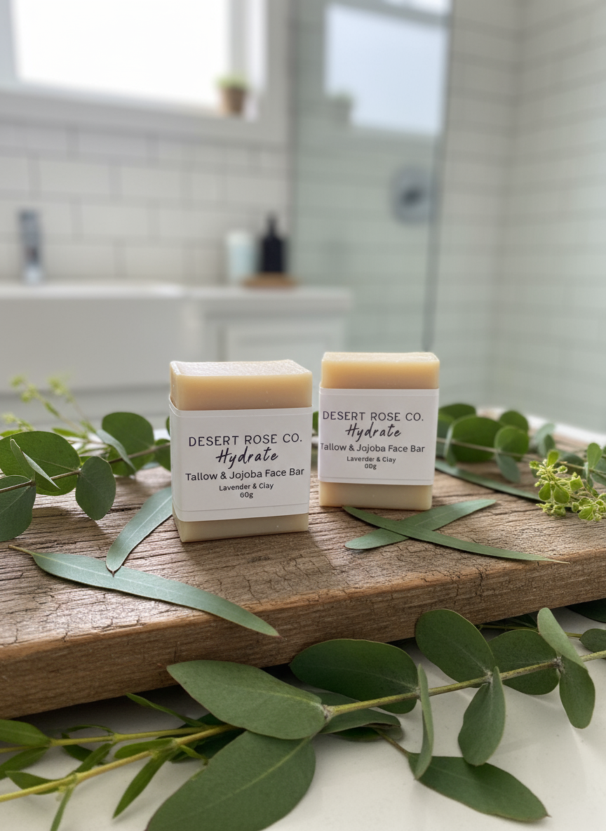 Natural Tallow Face Wash Bar