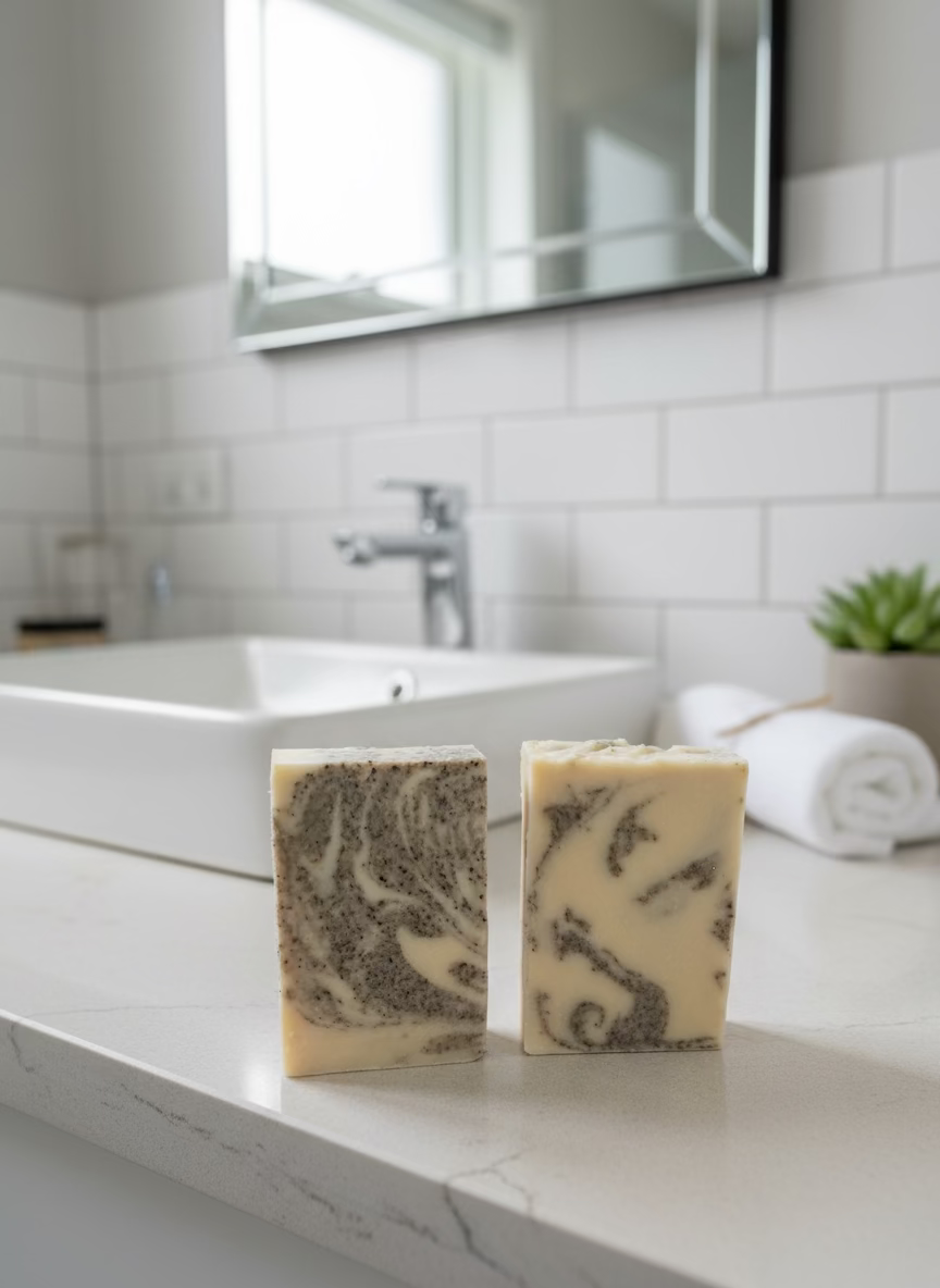 Coffee Scrub- Tallow & Goat’s Milk Soap – Unscented