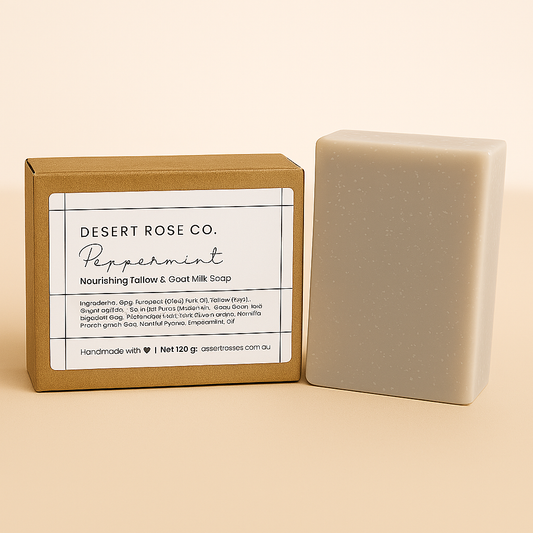 Peppermint- Tallow & Goats Milk Soap
