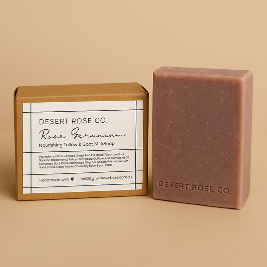 Rose Geranium - Tallow & Goats Milk Soap